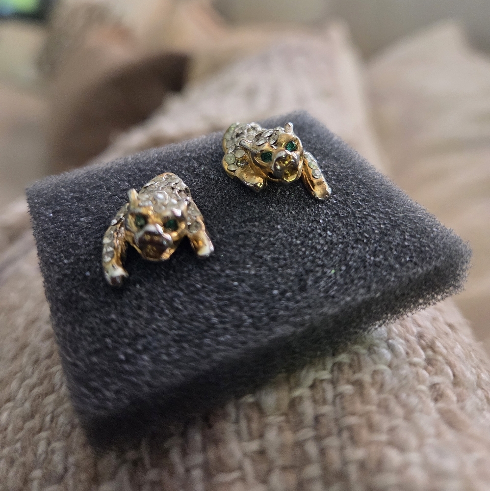 Vintage Panther Earrings